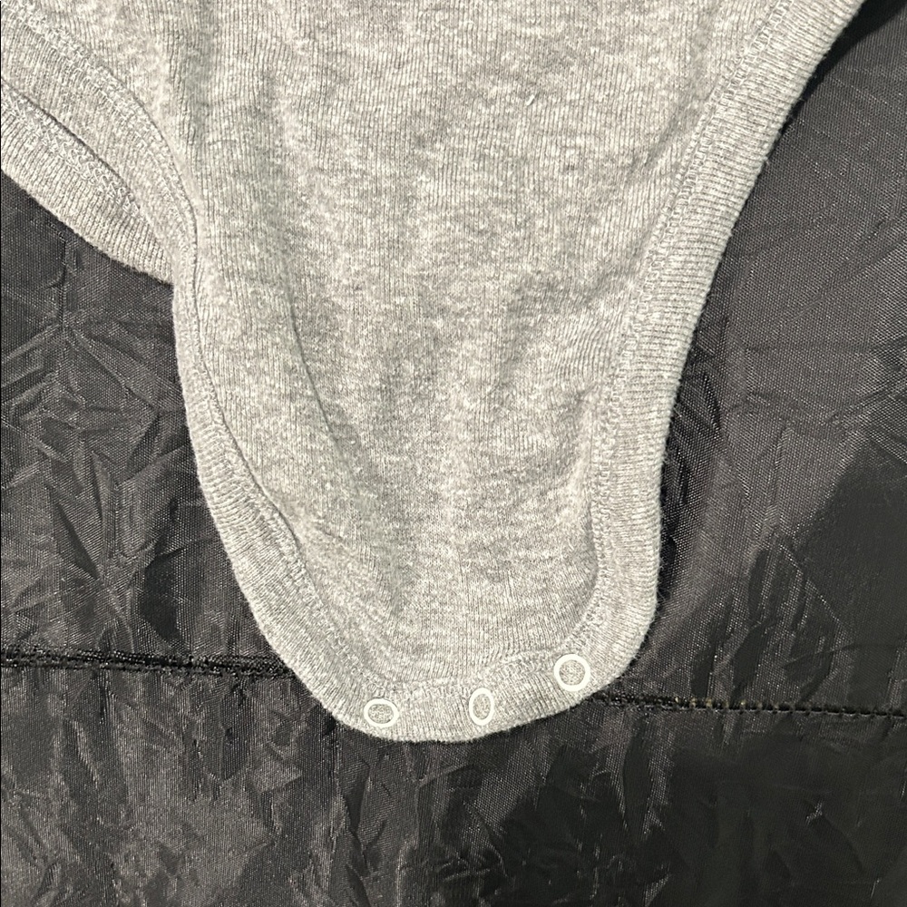 Newborn Gray Graphic Onesie - Picture 6 of 6